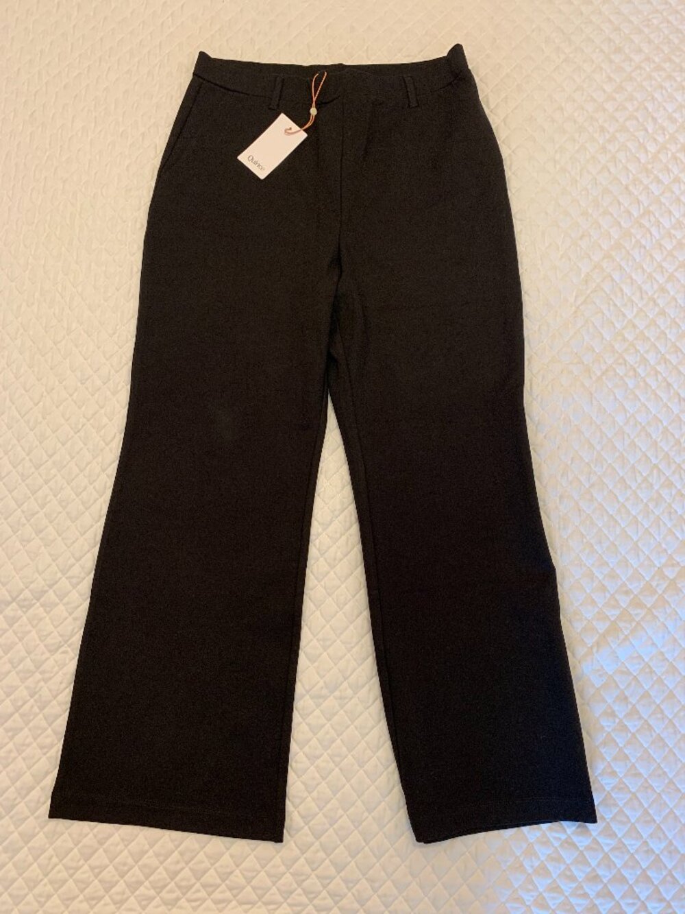Women’s NWT Quince Ultra-Stretch Ponte Bootcut Pants in Black